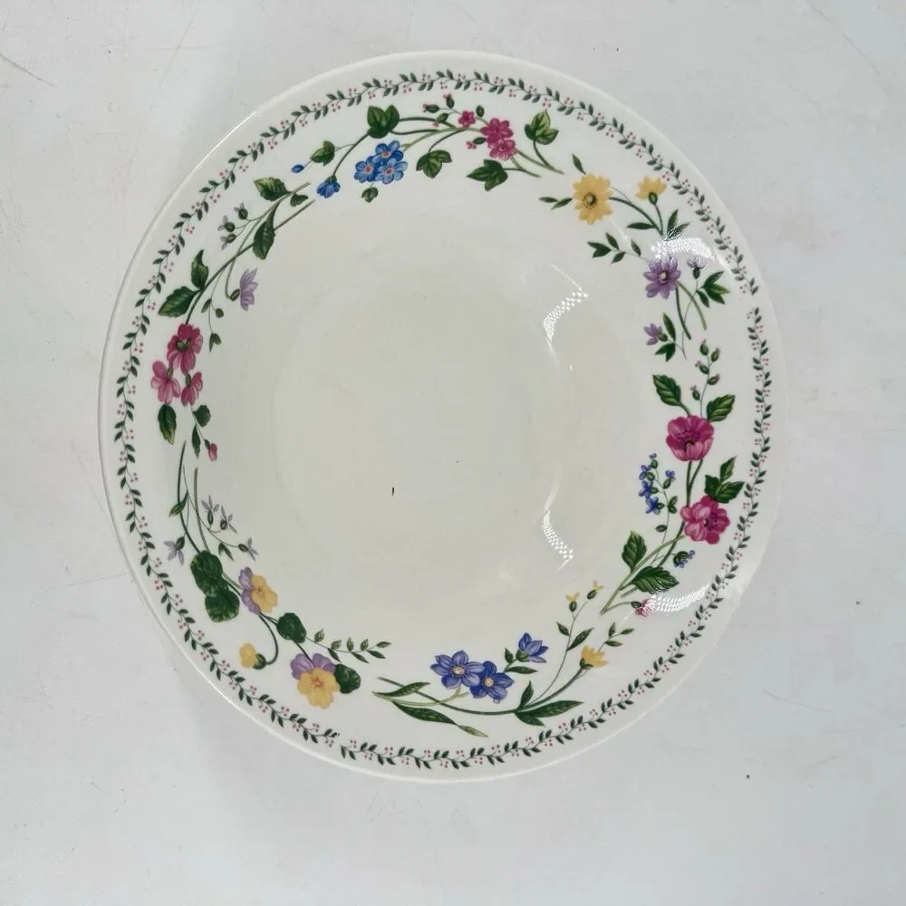 Vintage 1993 Farberware English Garden #225 Serving Bowl 9”